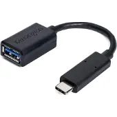 Kensington CA1000 USB-C auf USB-A-Adapter, USB C, USB A, USB 3.2 Gen 2 (3.1 Gen 2), 5 Gbit/s, Schwarz