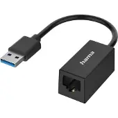 Hama Classic Line Netzwerk-Adapter, USB-Stecker - LAN/Ethernet-Buchse, Gigabit Ethernet (00300024)
