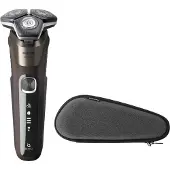 Philips SHAVER Series 5000 S5886/30, Rotationstrasierer, Schwarz, Braun, Tasten, LED, Batterie / USB, Integrierte Batterie