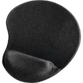 Ginza.se Mauspad "Mauspad ergonomisch "Ergo", Schwarz, für alle Mausarten", schwarz, B/H/L: 21,5cm x 2,1cm x 25,5cm, Mauspads, Mauspad