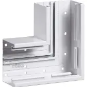 Hager BRA6510059016 Flachwinkel aus Grundprofil zu BRA 68x100mm Oberteil 80mm aus Alu verkehrsweiß
