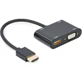 Gembird A-HDMIM-HDMIFVGAF-01, HDMI, HDMI, VGA, Männlich, Schwarz, 0,15 m, 63 mm