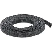 DeLOCK Geflechtschlauch dehnbar 10 m x 12 mm schwarz für Kabelschutz
