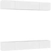 vidaXL TV-Schränke 4 Stk. Weiß 100x30x30 cm Holzwerkstoff