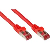 GOOD CONNECTIONS Cat 6 Patchkabel 5m S/FTP PiMF PVC rot, RNS Rastnasenschutz