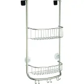 InterDesign iDesign panier de rangement à suspendre, petit valet de douche en métal avec 2 p