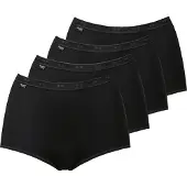 Sloggi Maxislip "Basic+" 4er Pack, weiche Nähte, Baumwollmischung