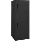 vidaXL Sattelschrank Anthrazit 53x53x140 cm Stahl