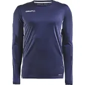 Craft Tennisshirt Pro Control Impact LS Tee M Navy White Herren-XXL