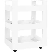 vidaXL Küchenwagen Weiß 60x45x80 cm Holzwerkstoff