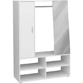 CALICOSY Garderobe mit 1 Tür und 1 Spiegel Auma - L105 x H151,3 cm