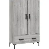 vidaXL Highboard Grau Sonoma 69,5x31x115 cm Holzwerkstoff