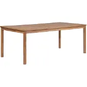 vidaXL Gartentisch 200x100x77 cm Massivholz Teak