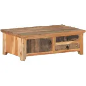 vidaXL Couchtisch 90x50x31 cm Recyceltes Massivholz
