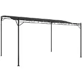 vidaXL Markise Anthrazit 4x3 m 180 g/m² Stoff und Stahl