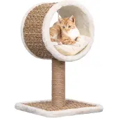 vidaXL Katzen-Kratzbaum mit Tunnel und Spielzeug 56 cm Seegras