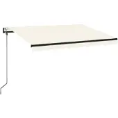 vidaXL Automatische Markise mit LED & Windsensor 350x250 cm Creme