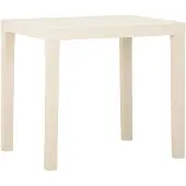 vidaXL Gartentisch Weiß 79x65x72 cm Kunststoff
