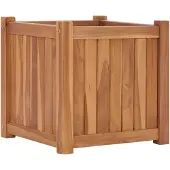 vidaXL Hochbeet 40x40x40 cm Massivholz Teak