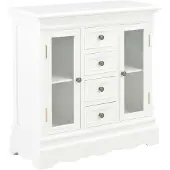 vidaXL Sideboard Weiß 70x28x70 cm Massivholz Kiefer