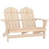 vidaXL Adirondack-Gartenbank 2-Sitzer Massivholz Tanne