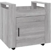 vidaXL Bürowagen Grau Sonoma 60x45x60 cm Holzwerkstoff