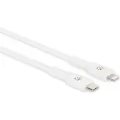 Manhattan 394512, Weiß, USB C, Lightning, 1 m, Männlich, Männlich