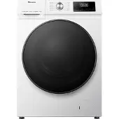 Hisense WDQA8014EVJM, Frontlader, Freistehend, Weiß, Links, Schwarz, Drehregler, Berührung