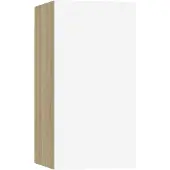 vidaXL TV-Schrank Weiß Sonoma-Eiche 30,5x30x60 cm Holzwerkstoff