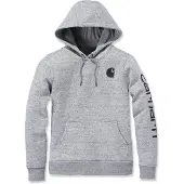 Carhartt Iconic Clarksburg Logo Sweatshirt asphalt heather nep (E07) S REG