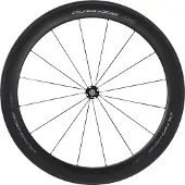Shimano Dura Ace R9200 C60 Carbon Tubular Rennrad-vorderrad Schwarz 9 x 100 mm Schwarz 9 x 100 mm