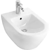 Villeroy & Boch V&B Wand-Bidet Subway 2.0 37x56,5cm, 1 Hahnloch, Überlauf, weiß