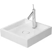 Duravit Aufsatzwaschtisch Starck 1 47x47cm, geschli., m HL, o. ÜL, HLB, we