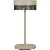 HELL LED-Tischleuchte Mesh Akku, Höhe 30cm sand/schwarz