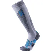 UYN MAN Ski ALL Mountain Socks light grey melange/azure (G945) 45/47
