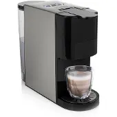 Princess 249451 Multi-Kapsel-Kaffeemaschine – 5-in-1 – Geeignet für Nespresso- und Dolce Gusto-Kapseln – Schwarz/Silber