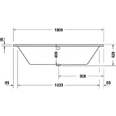 Duravit 700492000000000 Badewanne 700492000000000 No. 1 1800x800mm