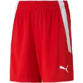 Puma Unisex Kinder Teamliga Jr Shorts, Red-White, 176 EU