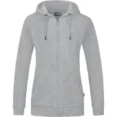 Jako Damen Kapuzenjacke Organic C6820-520 34 - Hellgrau Meliert - 34
