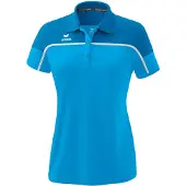 Erima CHANGE Poloshirt 44 curacao/mykonos/weiß