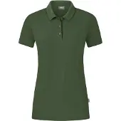 Jako Damen Polo Organic Stretch C6321-240 36 - Oliv - 36