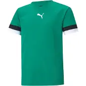 Puma Unisex Kinder Teamrise Jersey Jr Shirt, Pepper Green-Black-White,