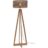 Good&Mojo Stehlampe Java 4-Fuß 50x22 Natur Schwarz