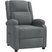 vidaXL Relaxsessel Dunkelgrau Stoff