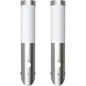 vidaXL Gartenleuchten 2 Wandlampen mit Bewegungsmelder