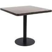 vidaXL Bistrotisch Dunkelbraun 80x80 cm MDF