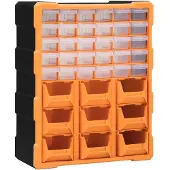 vidaXL Multi-Schubladen-Organizer mit 39 Schubladen 38x16x47 cm