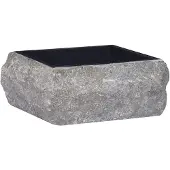 vidaXL Waschbecken Schwarz 30x30x13 cm Marmor