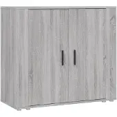 vidaXL Sideboard Grau Sonoma 80x33x70 cm Holzwerkstoff