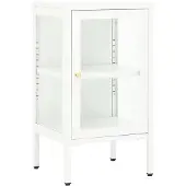 vidaXL Sideboard 38x35x70 cm Metall und Glas